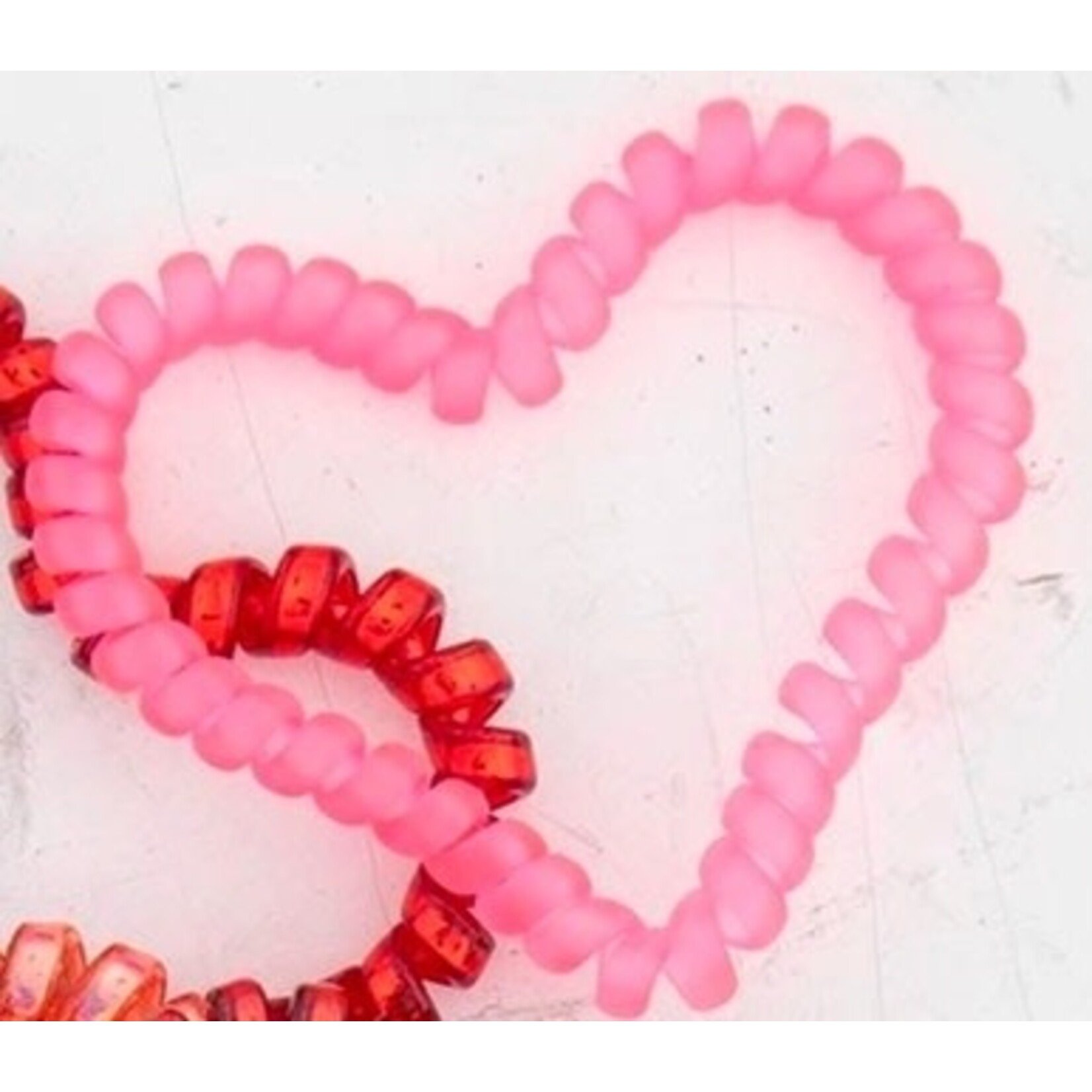 natural life heart teletie scrunchie