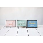 m. lynne designs metal frame with quote