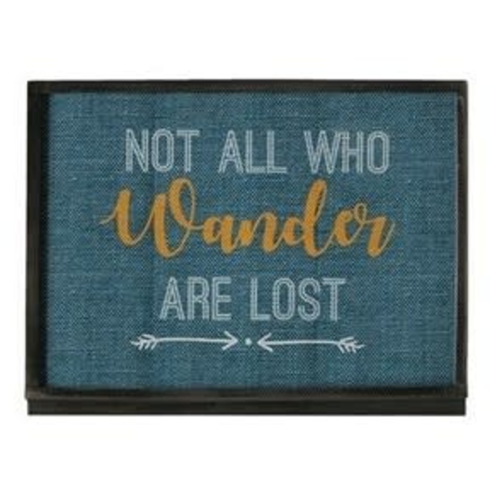 m. lynne designs metal frame with quote