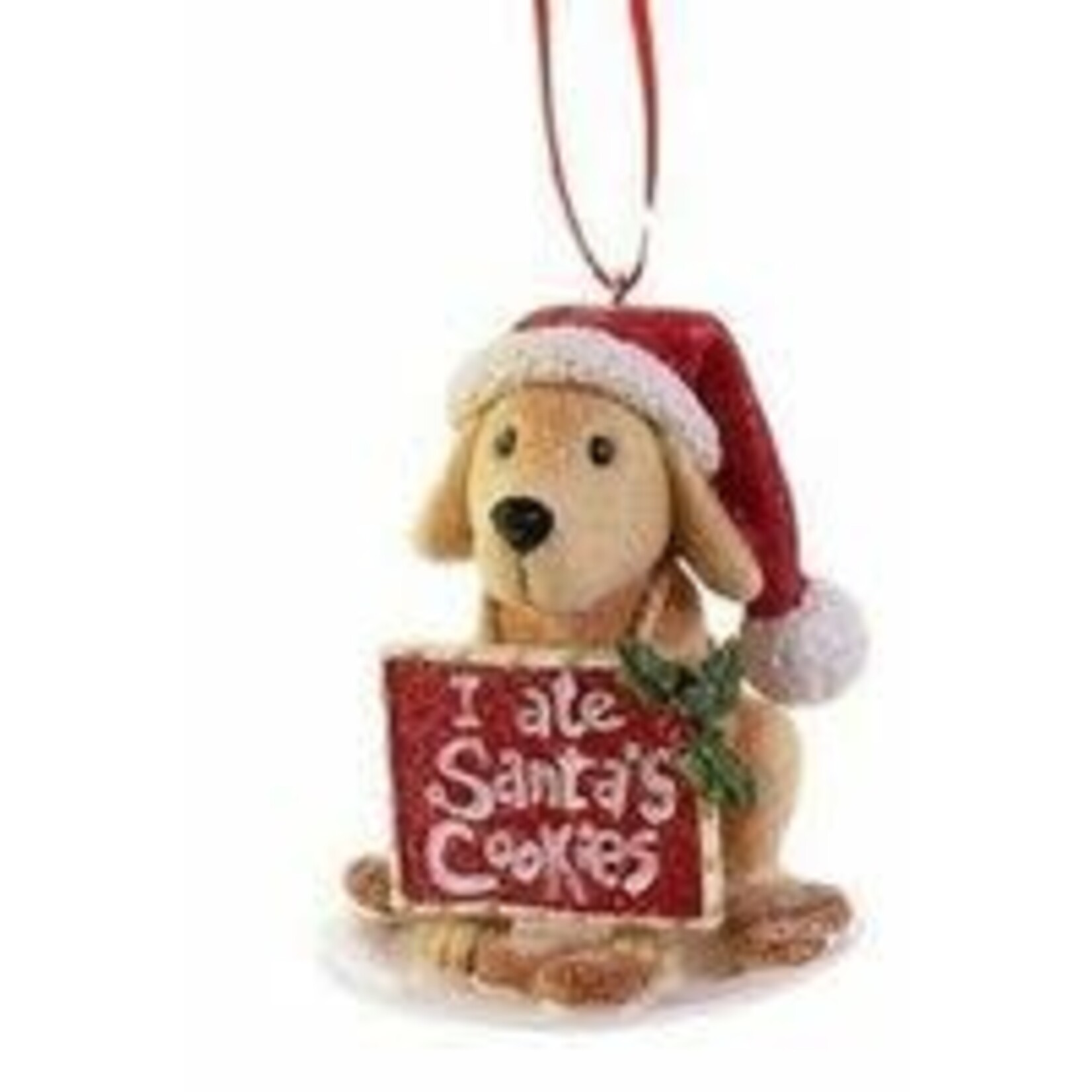 m. lynne designs dog ate christmas ornament
