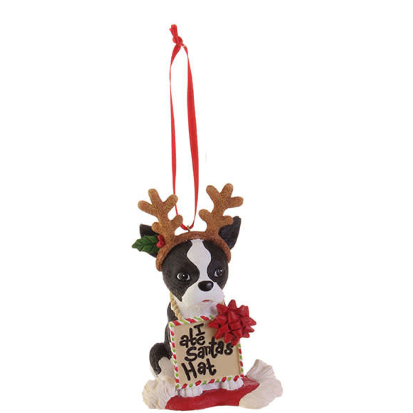 m. lynne designs dog ate christmas ornament