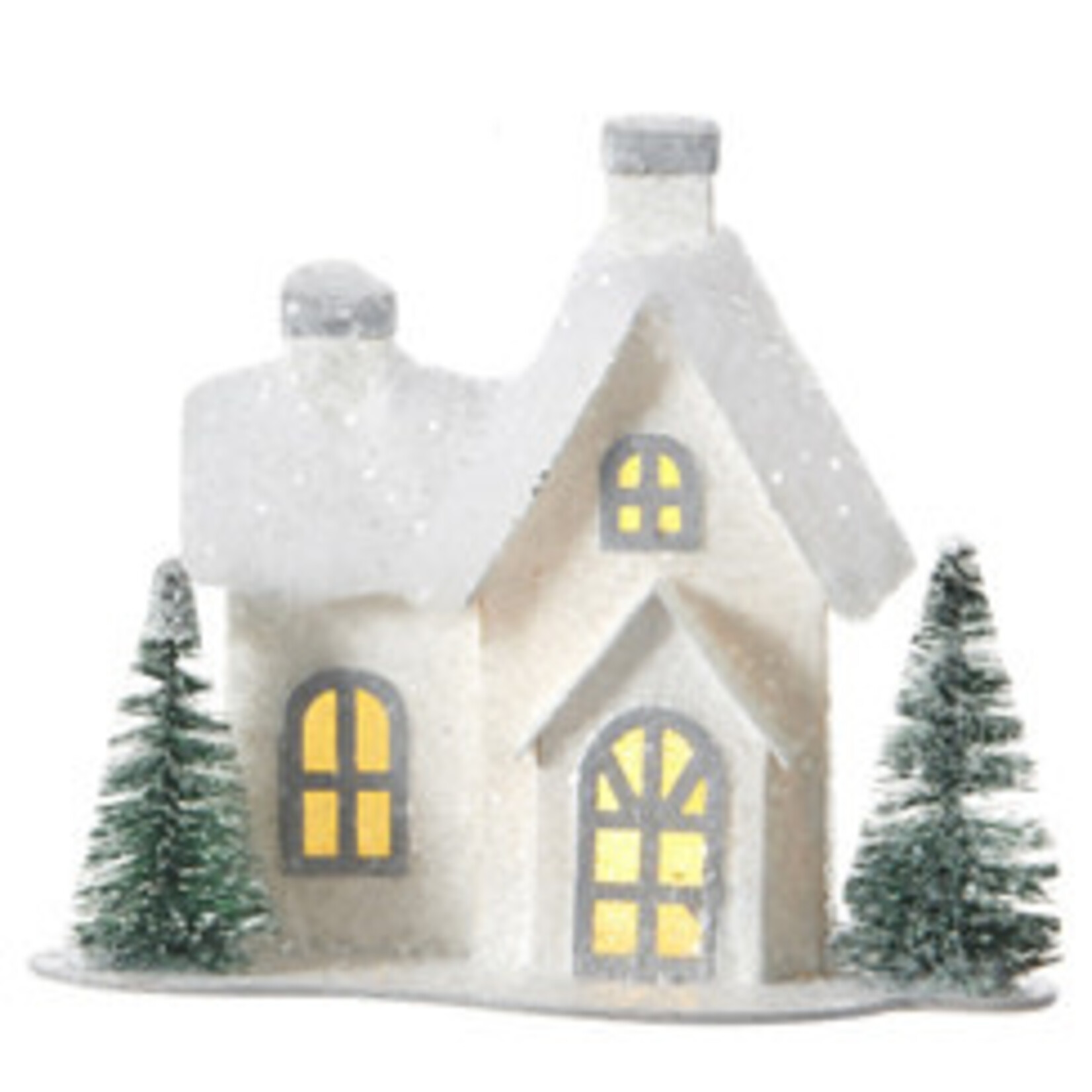 m. lynne designs white lighted village ornament