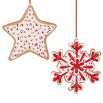 m. lynne designs star & snowflake cookie ornament