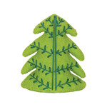 m. lynne designs light green wool felt tree with embroidery