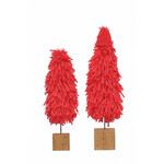 m. lynne designs hot pink fabric yarn tree