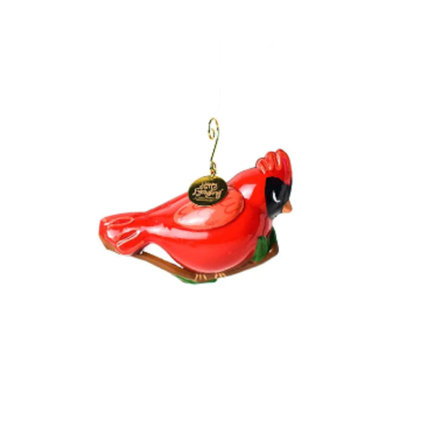 happy everything shaped cardinal ornament