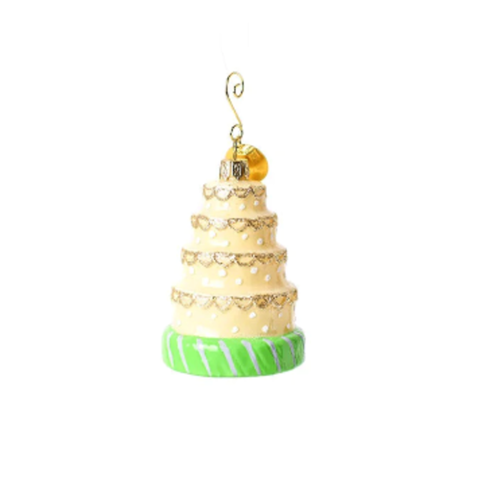 happy everything shaped wedding cake ornament