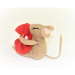 m. lynne designs felt mouse with peppermint