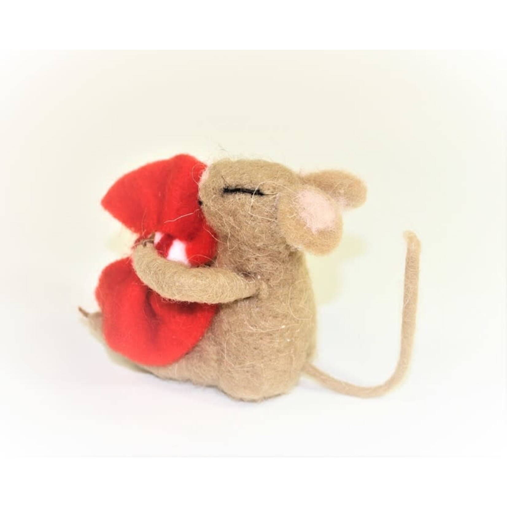 m. lynne designs felt mouse with peppermint
