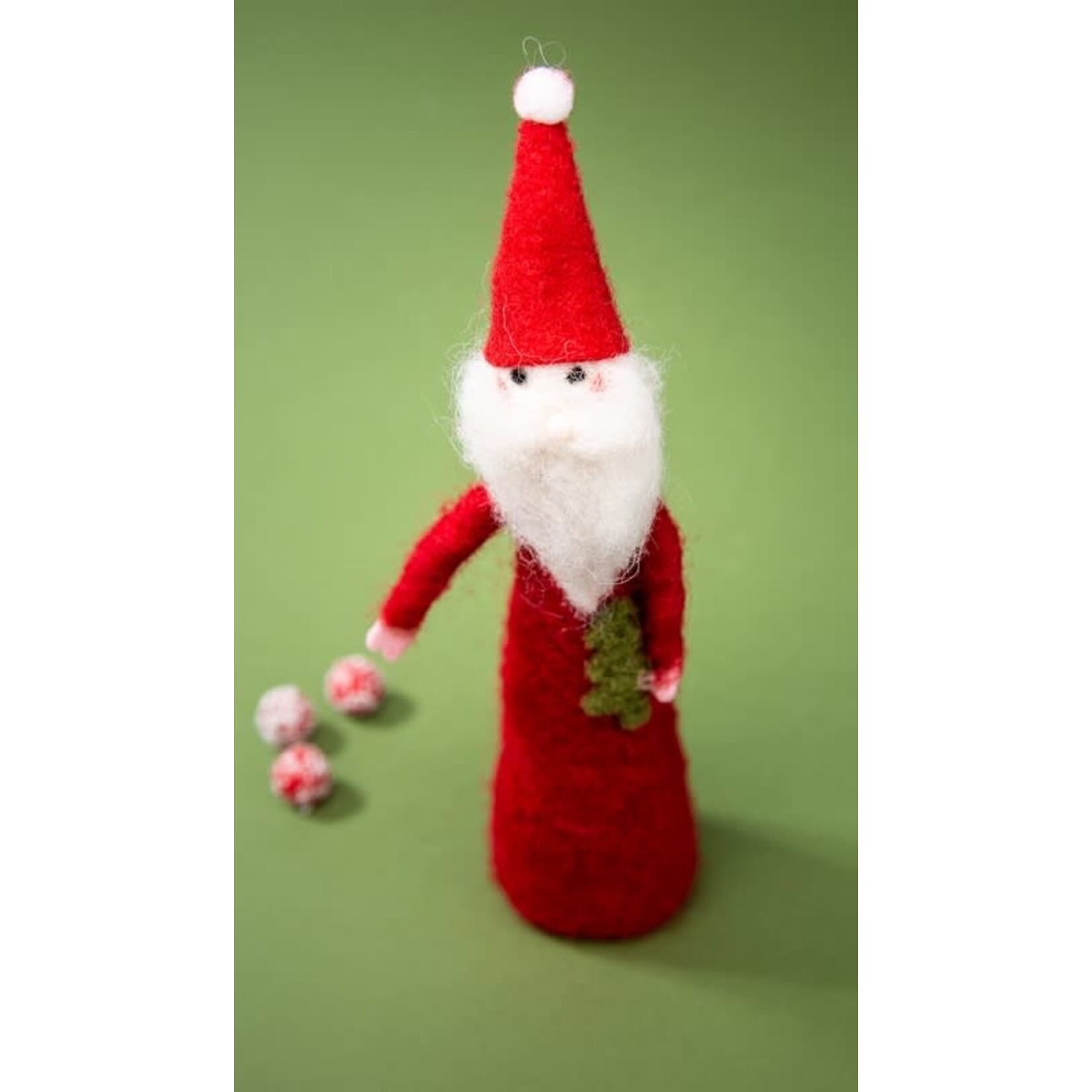 m. lynne designs felt santa holding tree