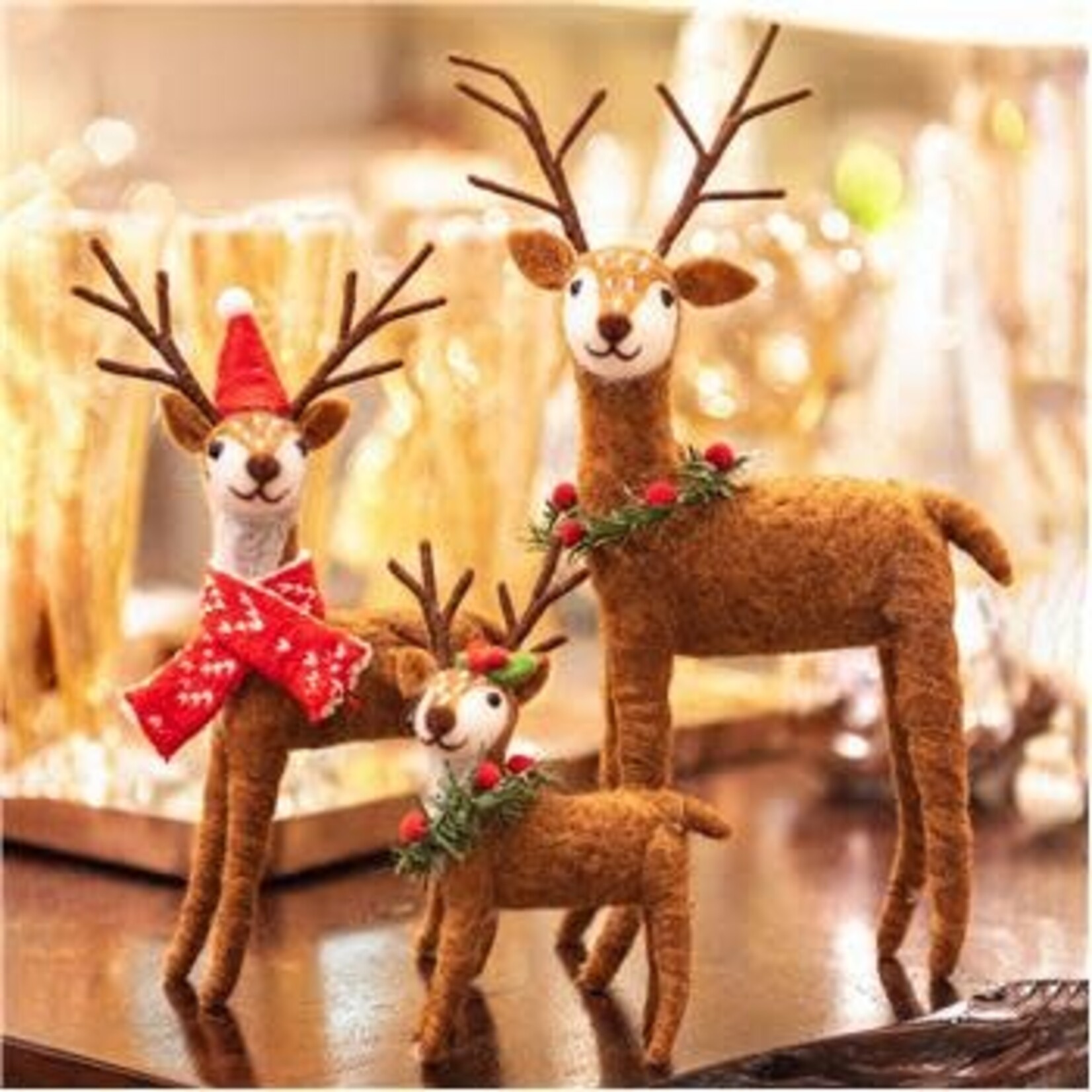 m. lynne designs felt deer