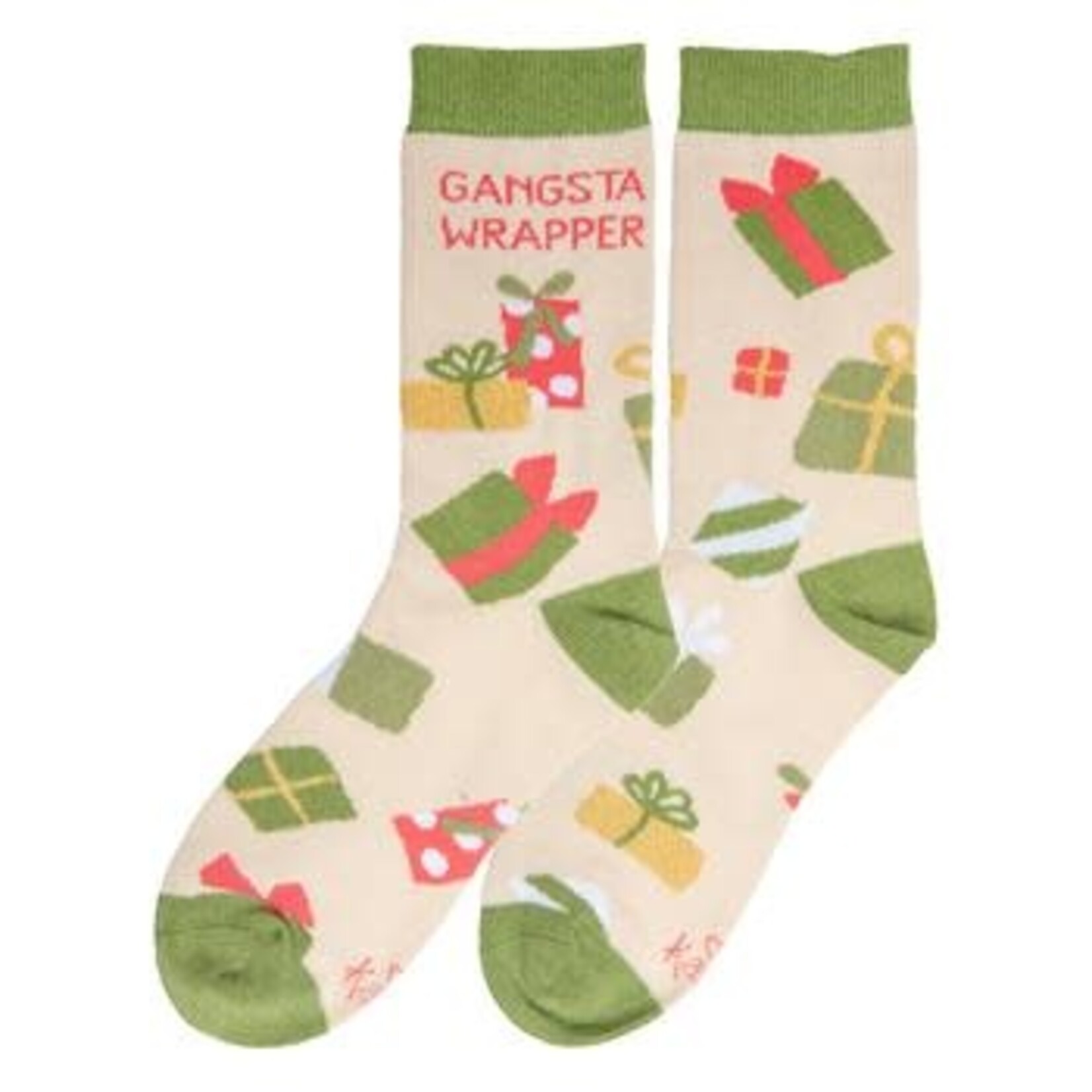 m. lynne designs gangsta wrapper socks