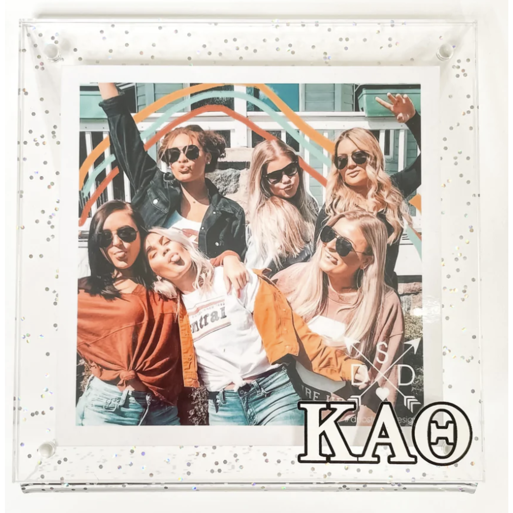 m. lynne designs glitter sorority picture frame