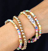 available at m. lynne designs Sorority Bracelet Stack