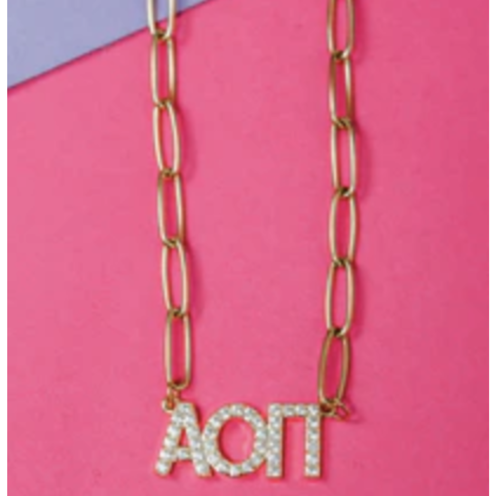 m. lynne designs rhinestone sorority necklace