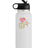 available at m. lynne designs Sorority Water Bottle with Straw Lid