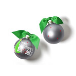 coton colors our first christmas as mr. and mrs. glass ornament