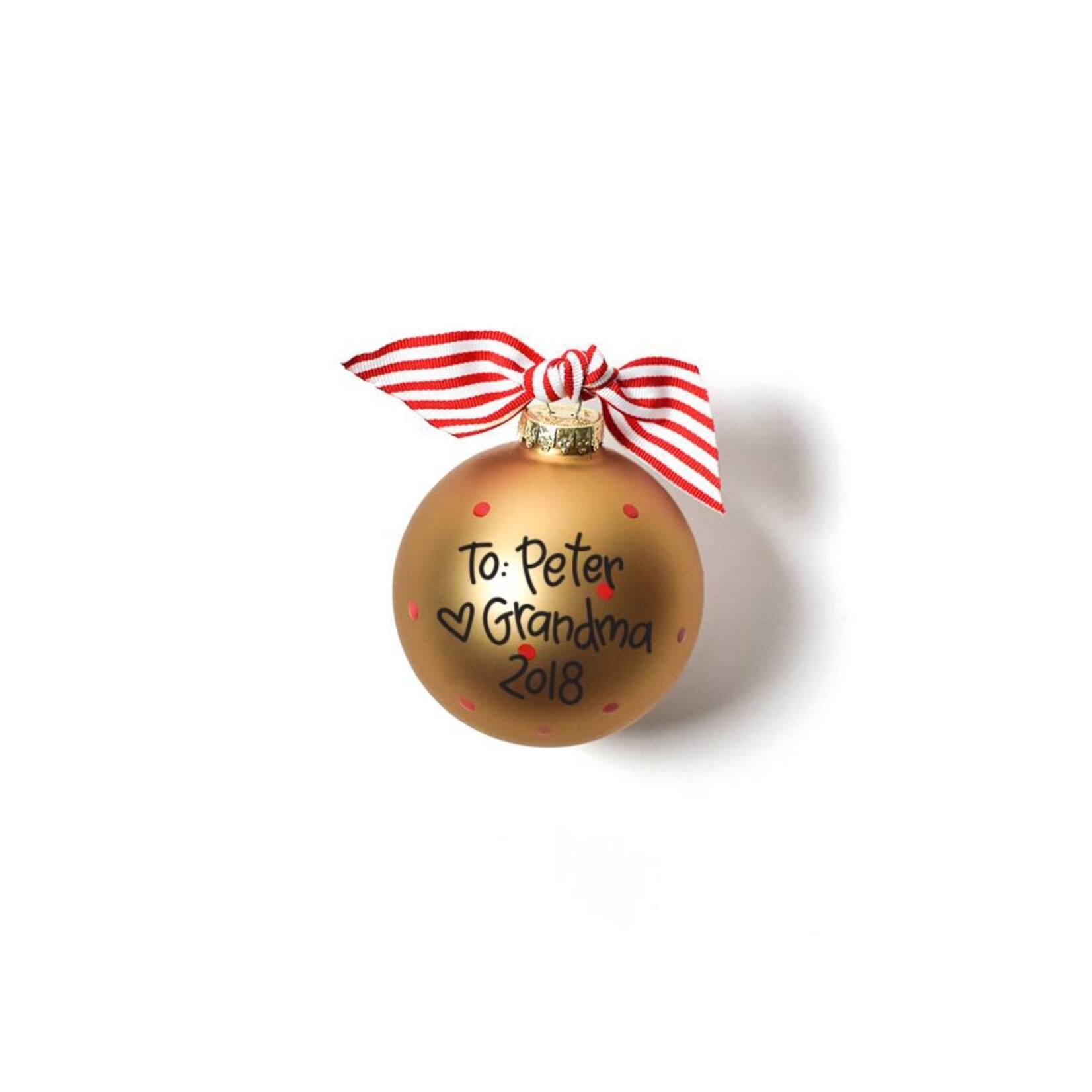 coton colors merry merry boxwood wreath glass ornament