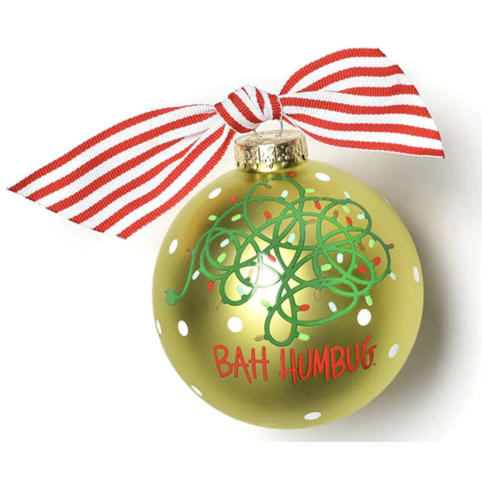coton colors tangled christmas lights glass ornament