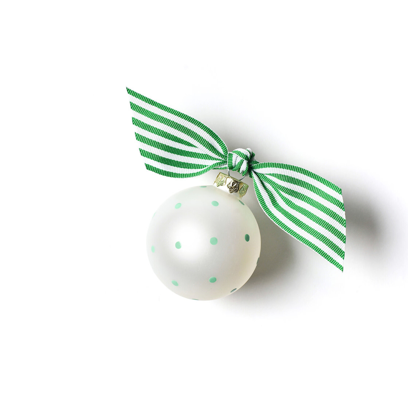 coton colors football glass ornament