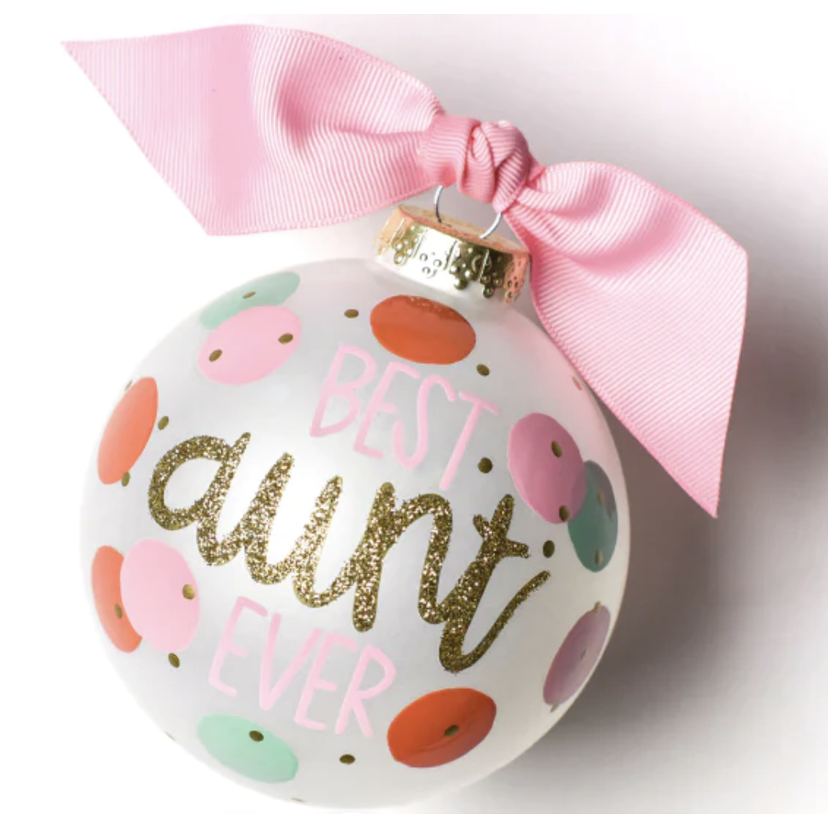 coton colors best aunt ever glass ornament