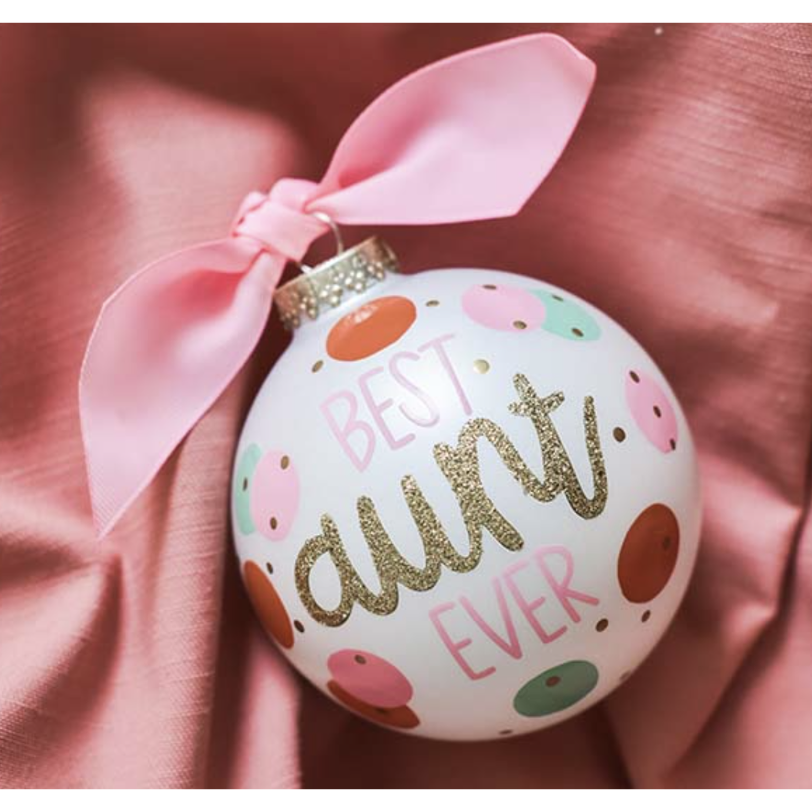 coton colors best aunt ever glass ornament