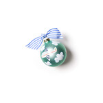 coton colors around the world plane glass ornament