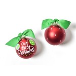 coton colors our first christmas glass ornament