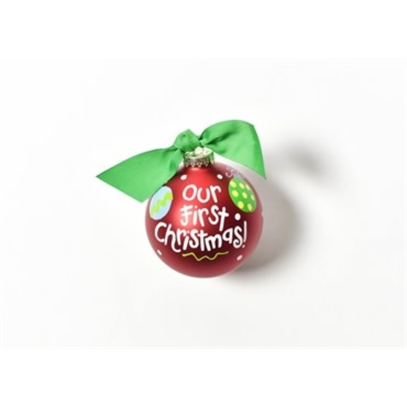 coton colors our first christmas glass ornament