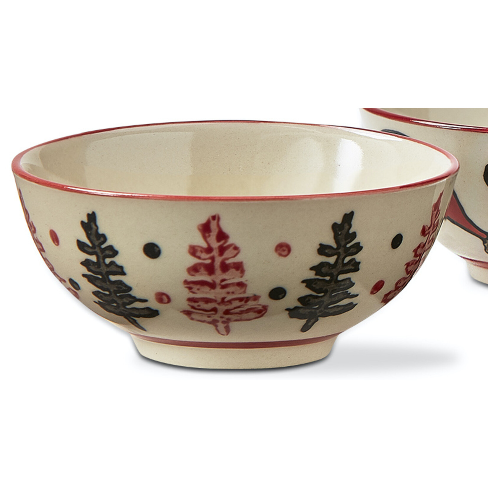 m. lynne designs dancing santa dip bowl