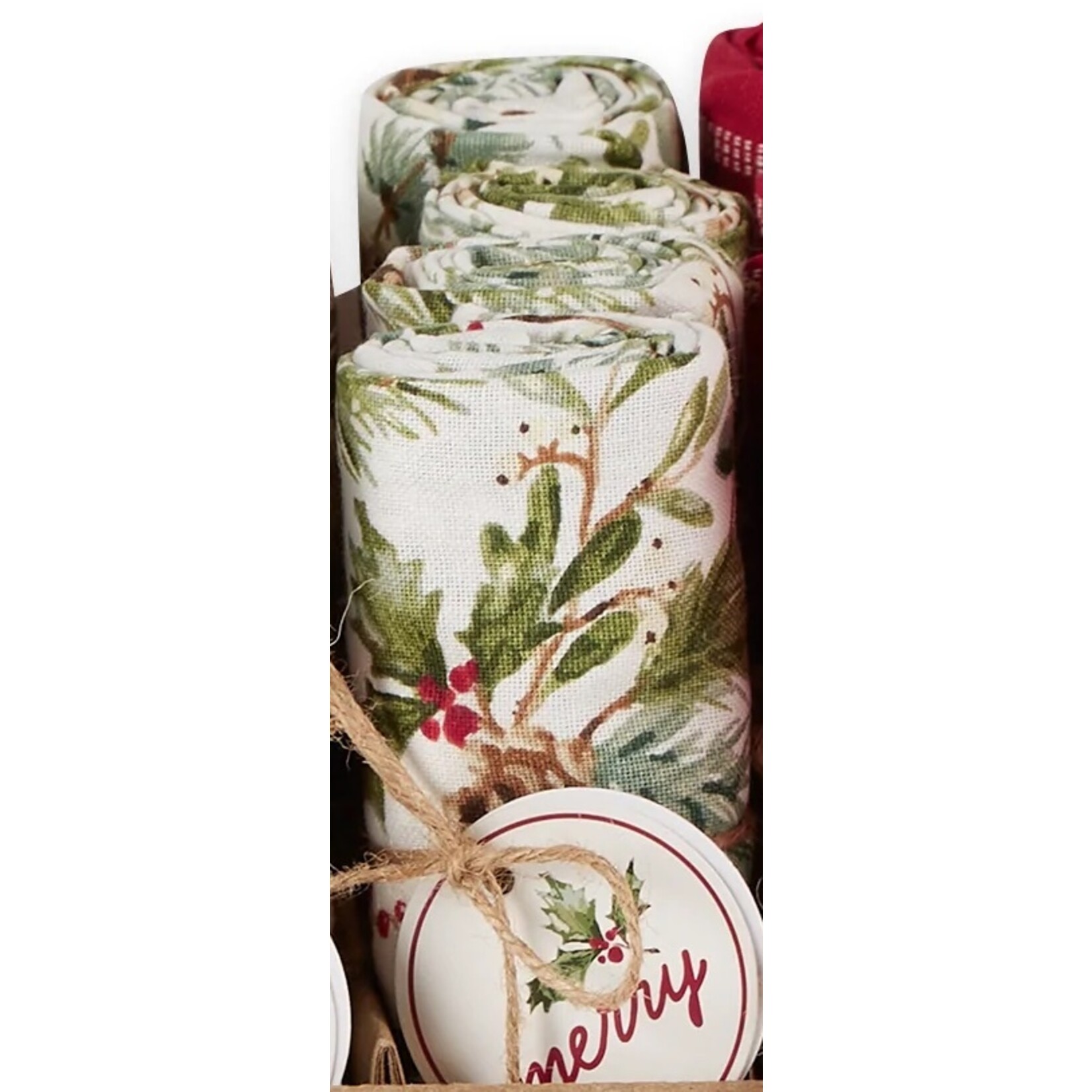 m. lynne designs holiday heritage dishtowel