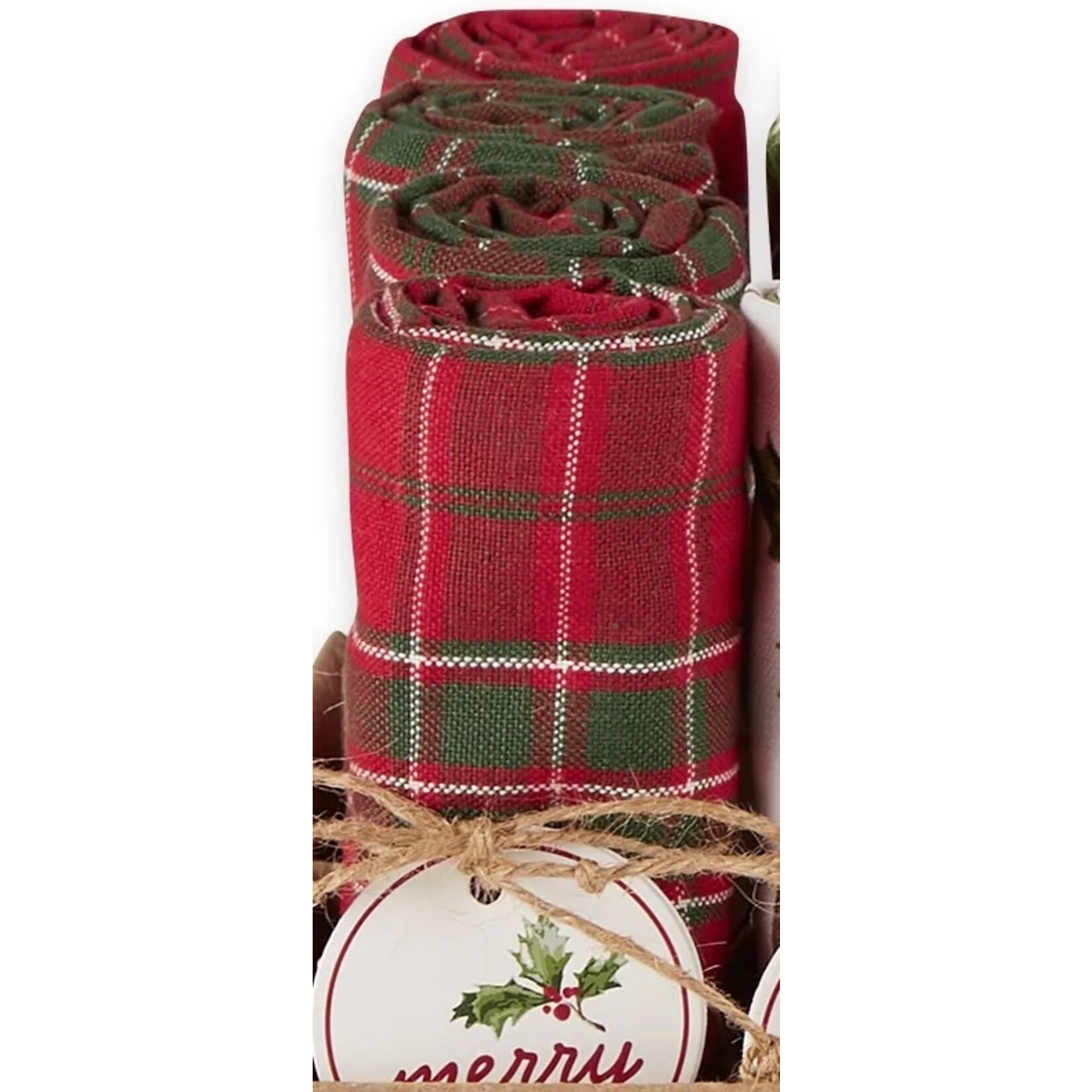 m. lynne designs holiday heritage dishtowel
