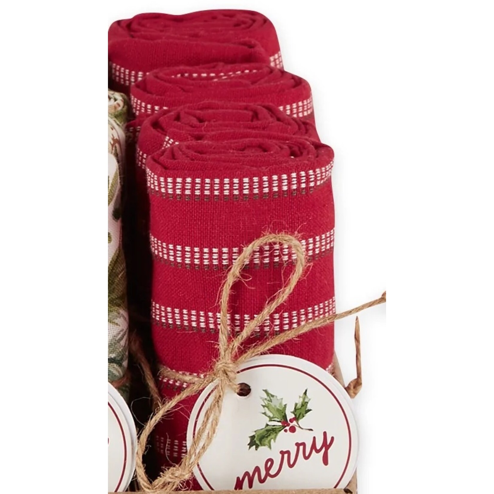m. lynne designs holiday heritage dishtowel