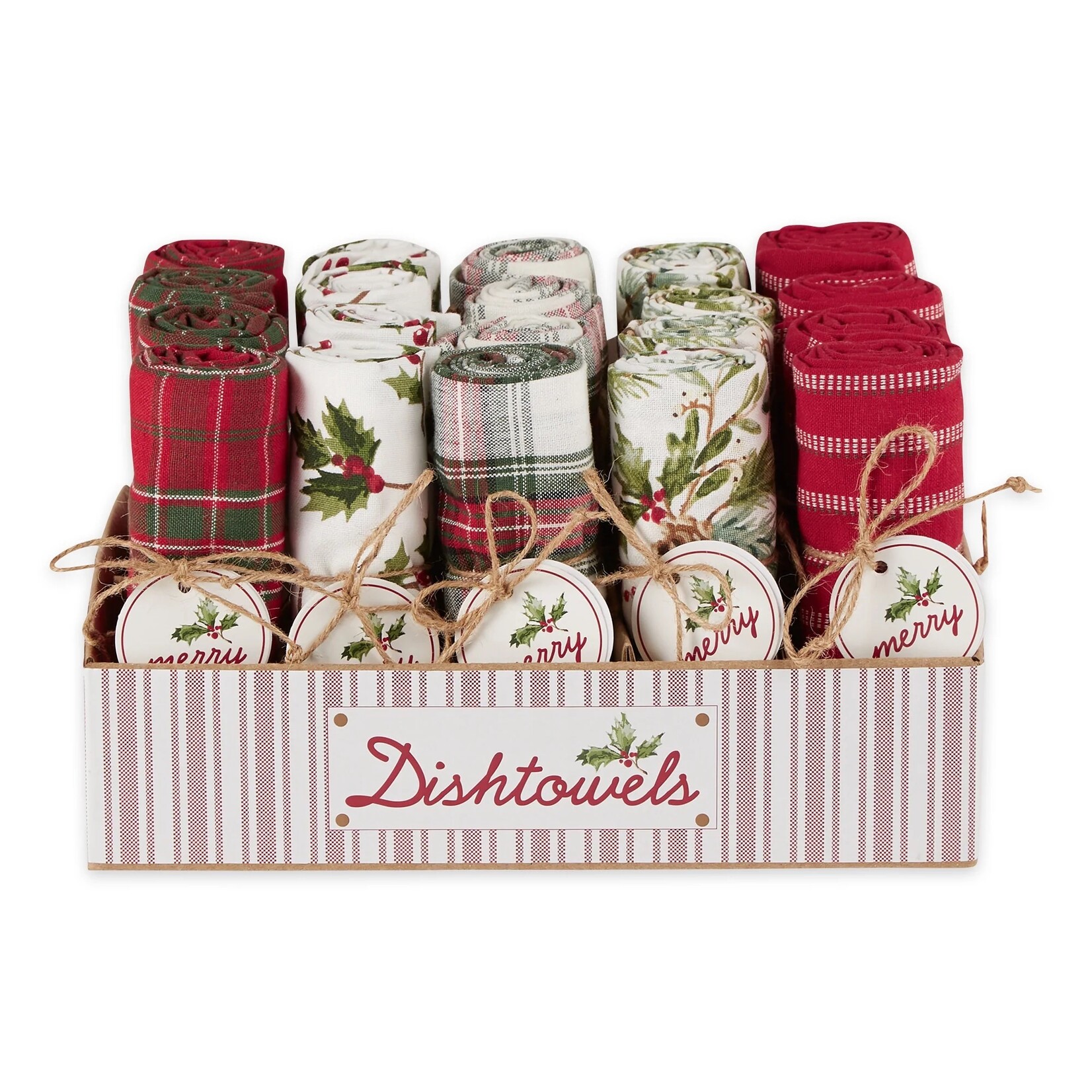 m. lynne designs holiday heritage dishtowel