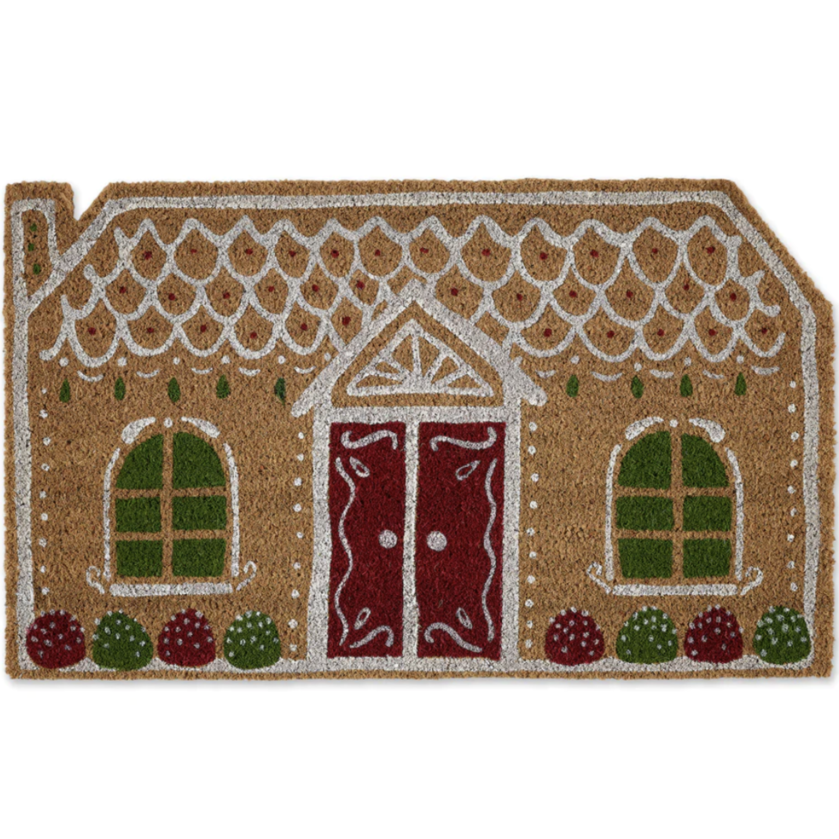 m. lynne designs gingerbread house coir mat