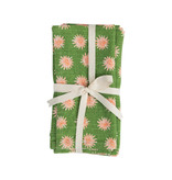 available at m. lynne designs Green & Pink Cotton Slub Napkins