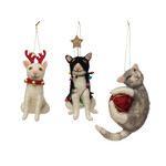 m. lynne designs felt cat ornament