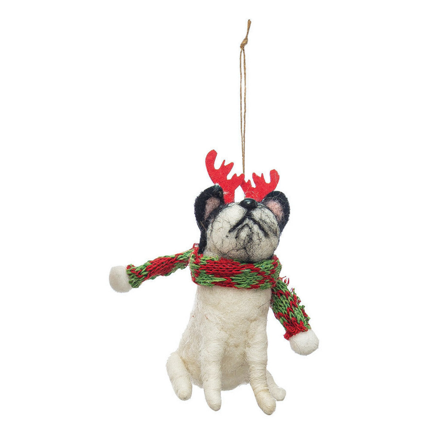 m. lynne designs felt dog ornament