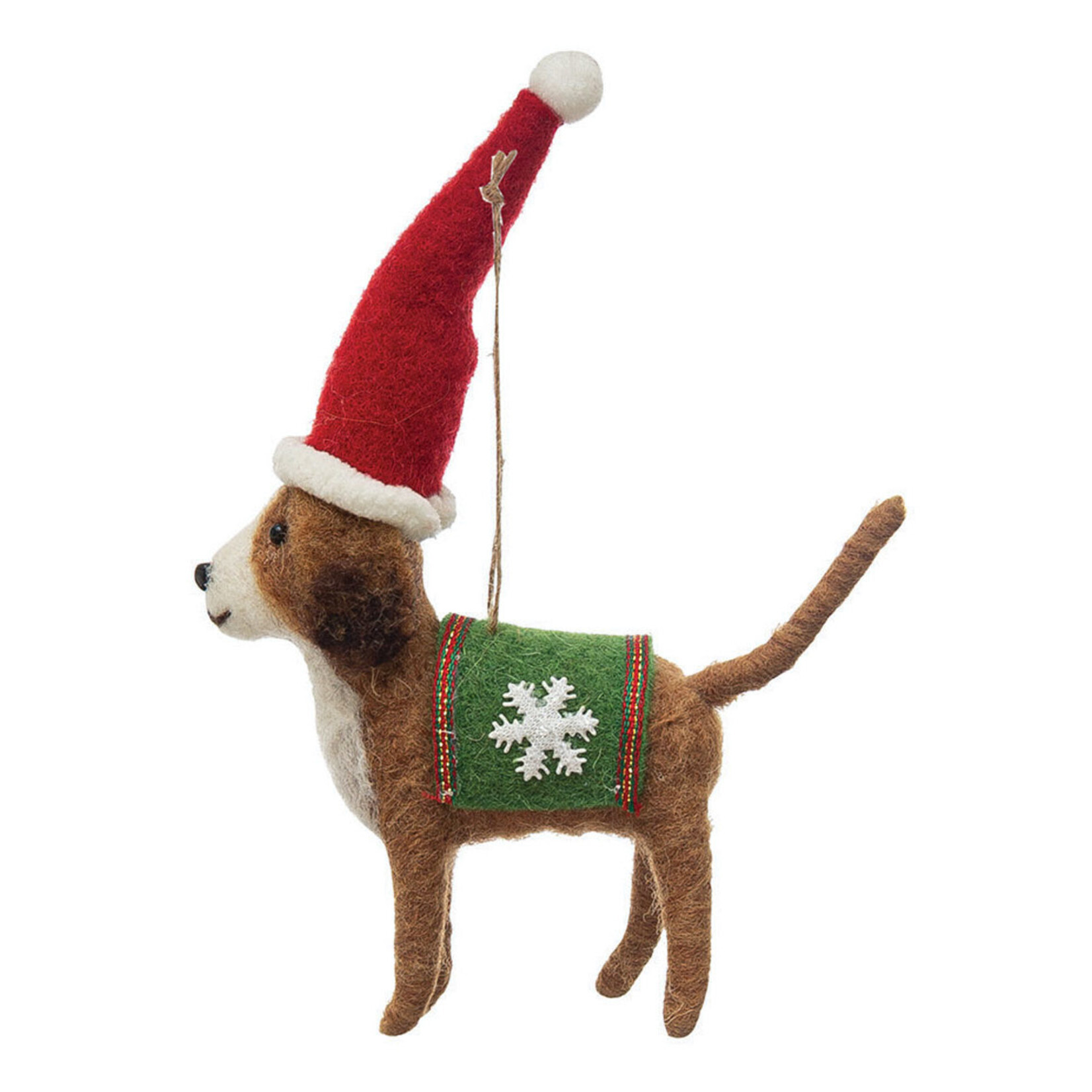 m. lynne designs felt dog ornament