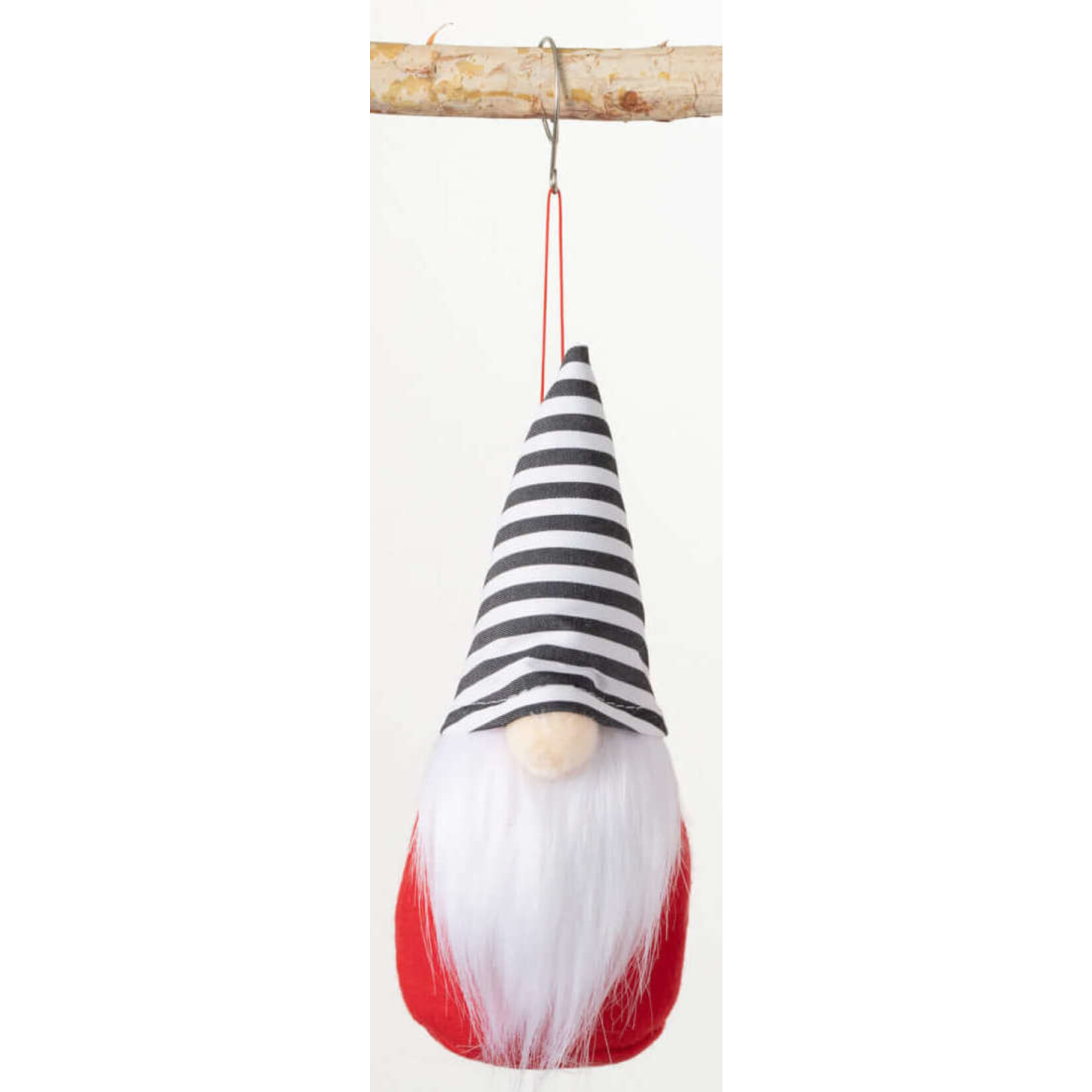 m. lynne designs gnome ornament with striped hat