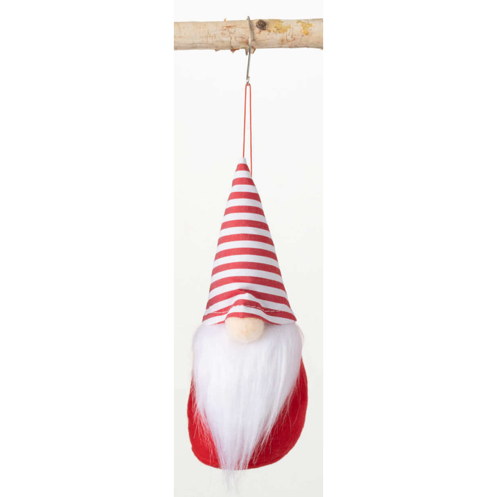 m. lynne designs gnome ornament with striped hat