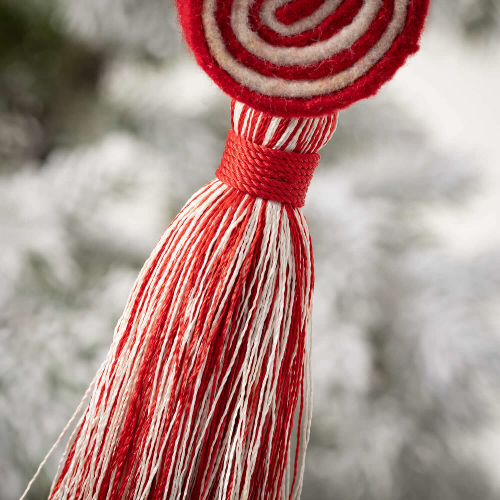 m. lynne designs felted candy ornament