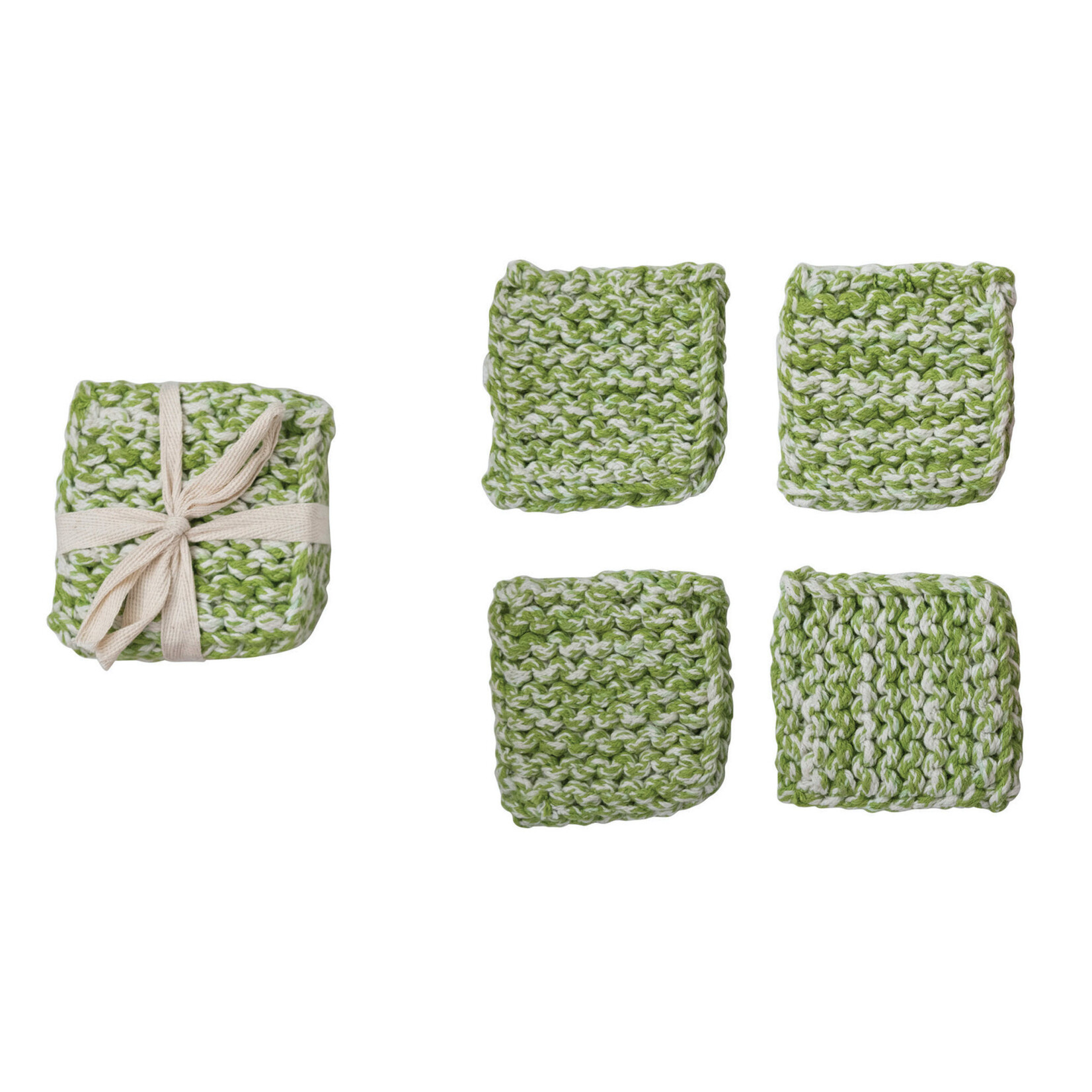 m. lynne designs melange cotton coasters