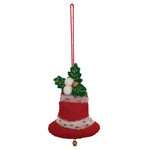 m. lynne designs wool felt bell ornament