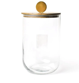 happy everything Mini Wooden Lid Glass Jar