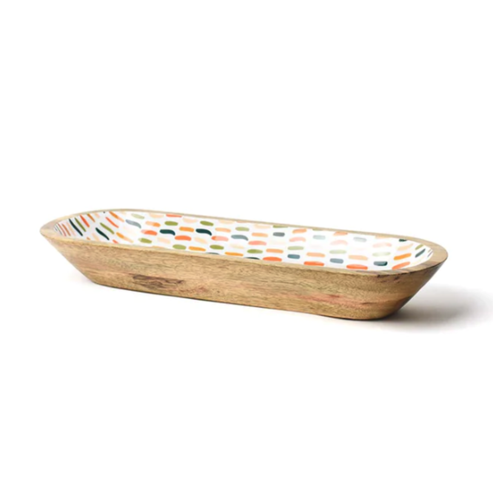 coton colors feather dusk wooden dough bowl