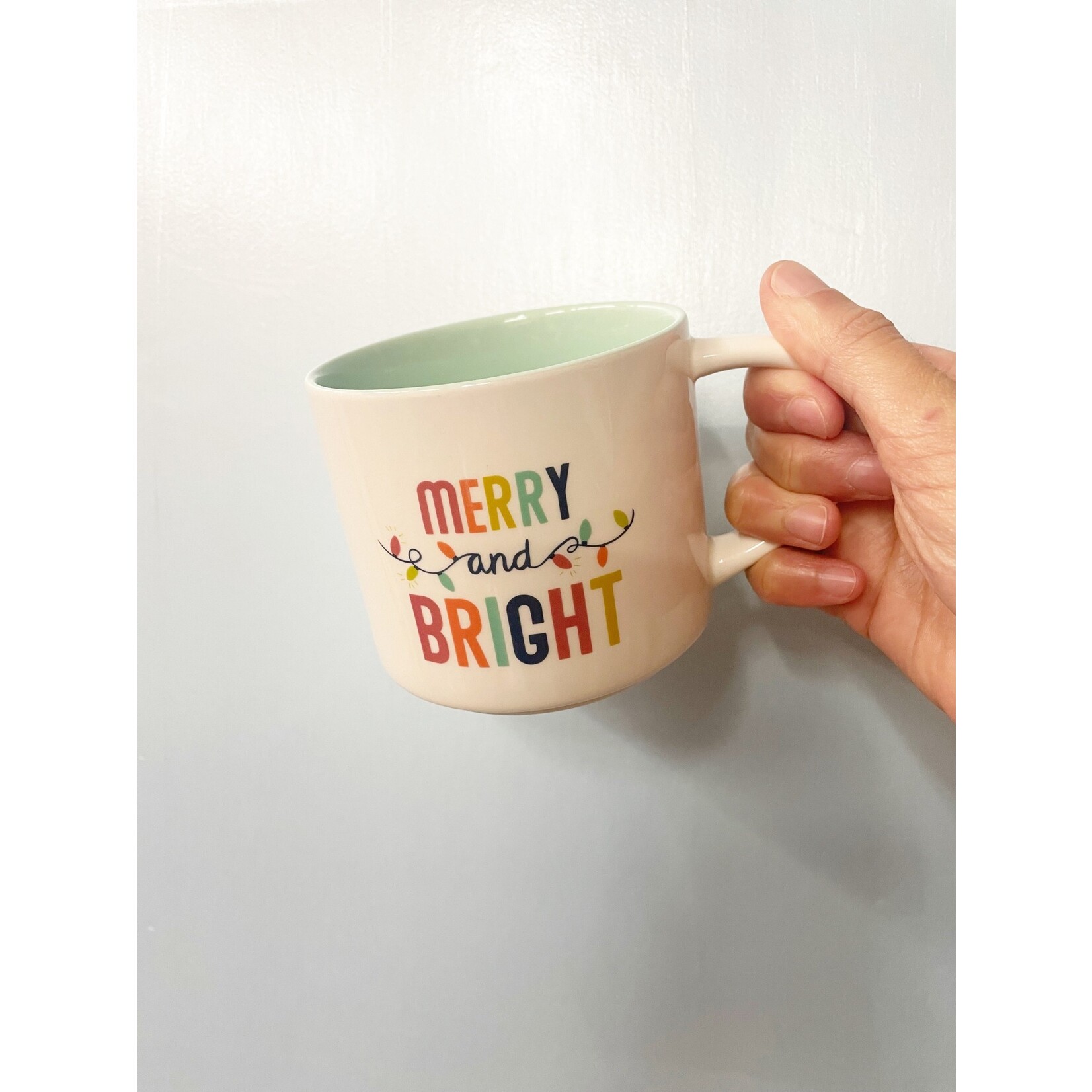 m. lynne designs holiday merry & bright mug