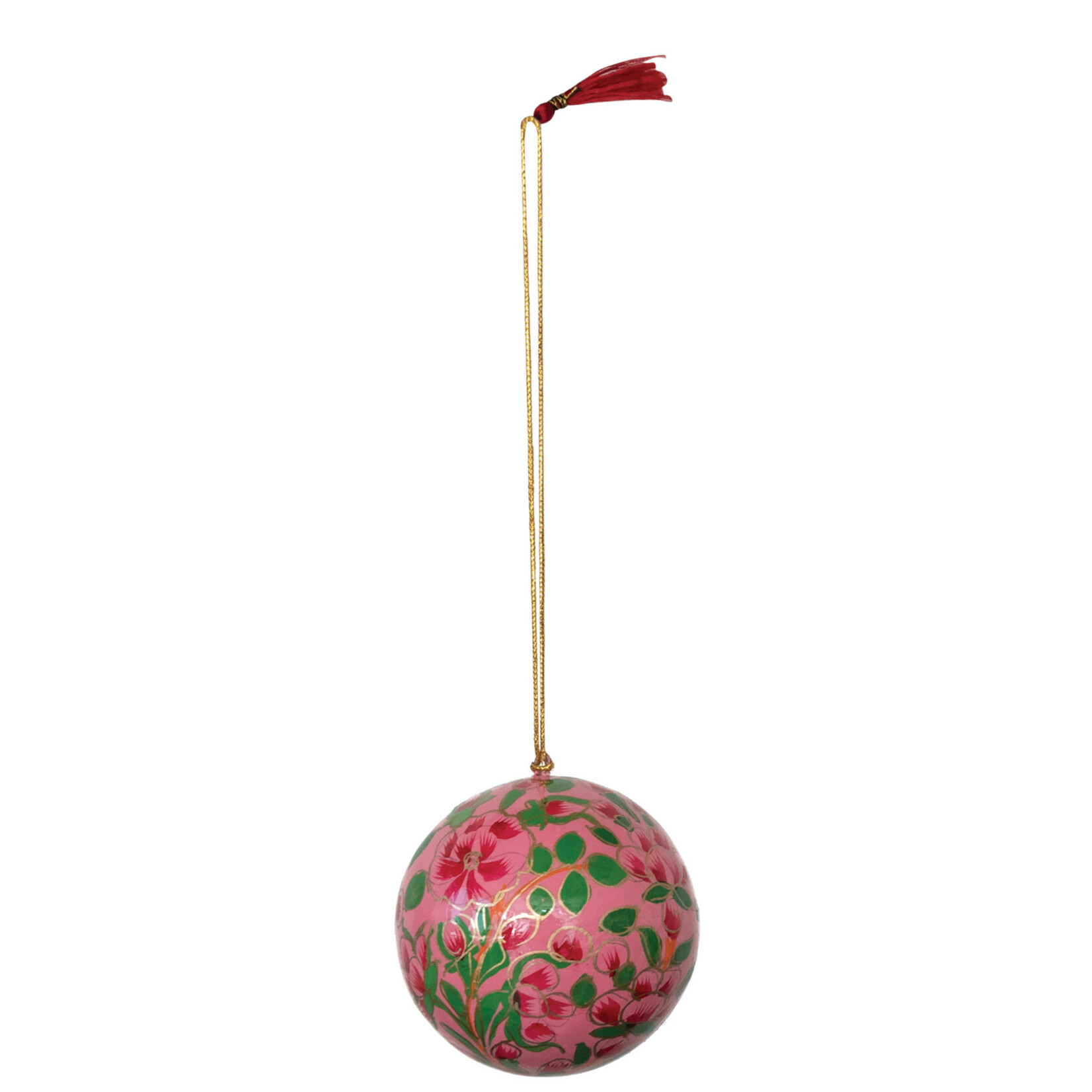 m. lynne designs hand-painted paper mache ornament