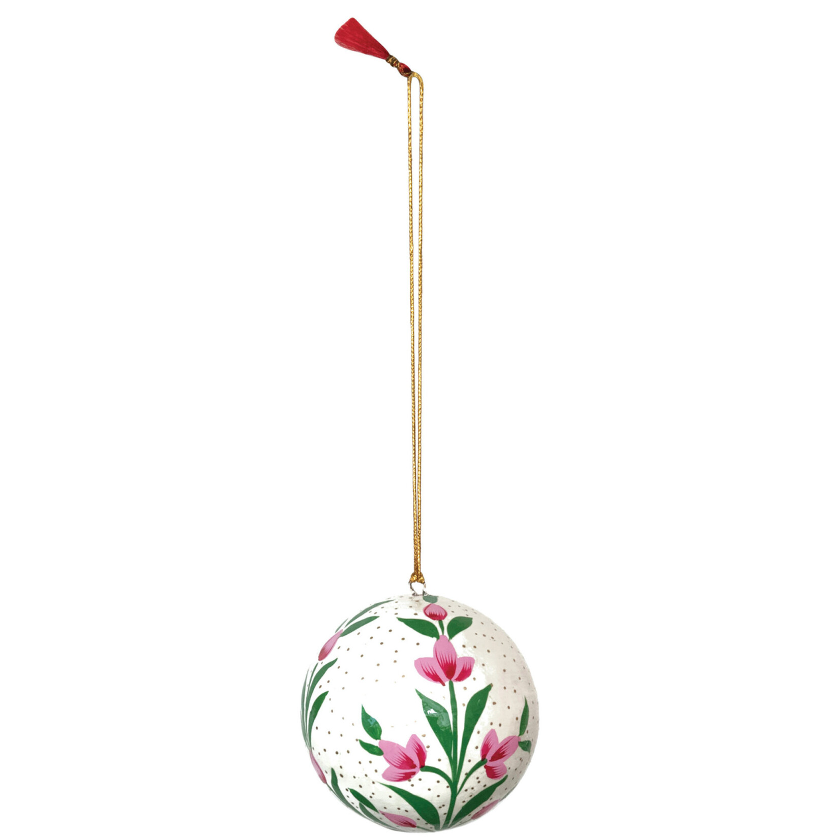 m. lynne designs hand-painted paper mache ornament