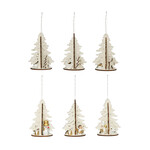 m. lynne designs wooden tree ornament with figure